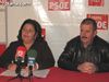 LOS CONCEJALES DEL PSOE, Mª DOLORES CANO Y ANDRÉS GARCÍA OFRECIERON UNA RUEDA DE PRENSA PARA HACER UN MANIFIESTO CON MOTIVO DEL XXVII ANIVERSARIO DE LA CONSTITUCIÓN ESPAÑOLA
