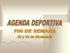 AGENDA DEPORTIVA FIN DE SEMANA (21/12/2007)