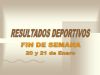 RESULTADOS DEPORTIVOS (22/01/2007)