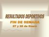 RESULTADOS DEPORTIVOS (29/01/2007)