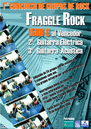 HOY JUEVES DA COMIENZO EL CONCURSO DE GRUPOS NOVELES FRAGGLE ROCK CON UN CONCIERTO DEL GRUPO LOCAL GENERAL´S HOUSE, Foto 1