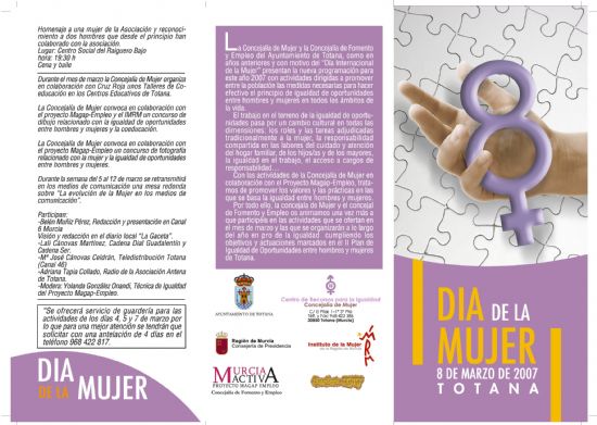 EL PROGRAMA PARA CONMEMORAR EL DÍA INTERNACIONAL DE LA MUJER OFRECE MÁS DE UNA DECENA DE ACTIVIDADES DESDE EL DÍA 2 HASTA EL 17 DE MARZO, Foto 2