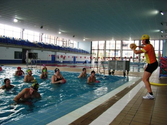 UN TOTAL DE VEINTE PERSONAS PARTICIPA EN LA ACTIVIDAD ACUÁTICA FORMATIVA SOBRE “TALLER DE AQUAGYM”, QUE SE CELEBRÓ EN LA PISCINA MUNICIPAL CUBIERTA (2008), Foto 6