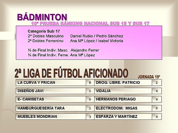 RESULTADOS DEPORTIVOS (02/04/2007), Foto 6