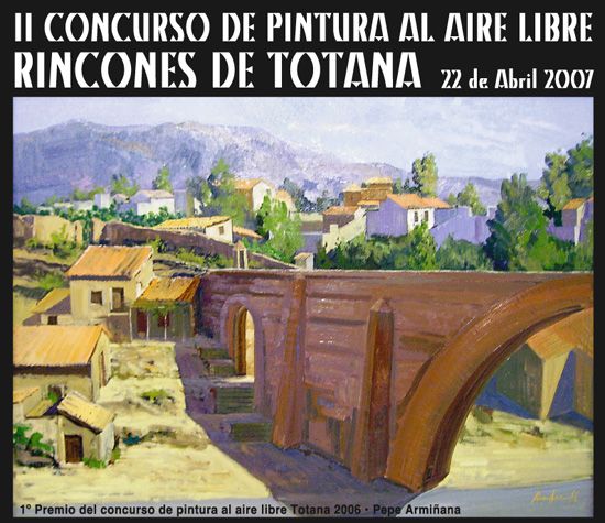 EL PRÓXIMO DÍA 22 DE ABRIL TENDRÁ LUGAR EL II CONCURSO DE PINTURA AL AIRE LIBRE “RINCONES DE TOTANA”, Foto 1