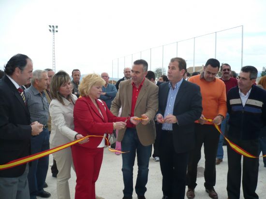 SE INAUGURA EL NUEVO CAMPO DE CÉSPED ARTIFICIAL DEL NUEVO CAMPO DE FÚTBOL MUNICIPAL “BERNARDO CÁNOVAS” EN LA PEDANÍA DE EL PARETÓN, Foto 1