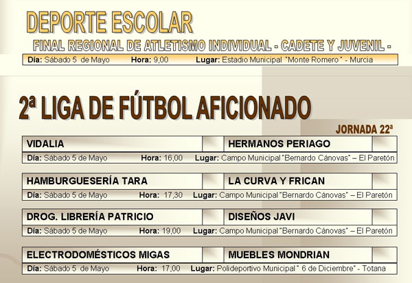 AGENDA DEPORTIVA (04/05/2007), Foto 6