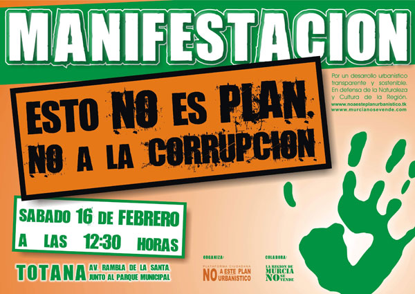 La Plataforma No a este plan urbanístico convoca una manifestación contra la corrupción, Foto 3