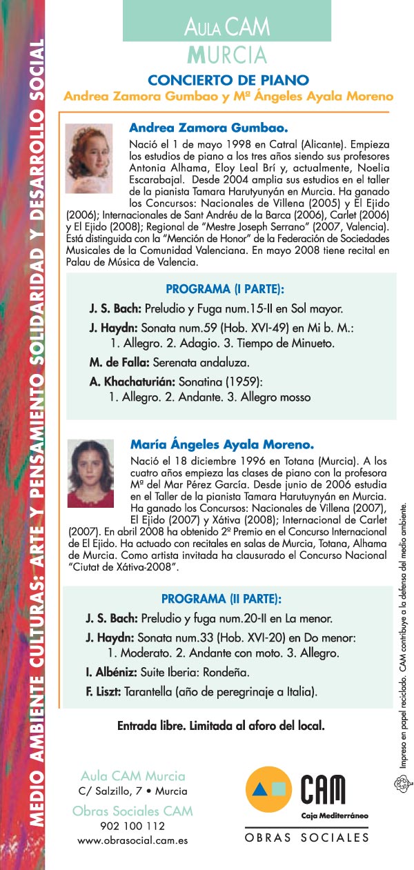 LA TOTANERA Mª ÁNGELES AYALA OFRECERÁ UN CONCIERTO DE PIANO EL PRÓXIMO 12 DE MAYO, Foto 2