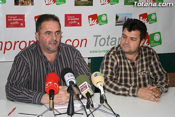 IU EN TOTANA, INSTA A MARTINEZ ANDREO A EXPLICAR AL PUEBLO LO ACAECIDO Y ASUMIR SUS RESPONSABILIDADES, DIMITIENDO DEL CARGO DE ALCALDE, Foto 1