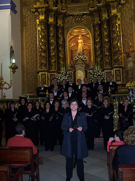 CONCIERTO DEL ORFEÓN MURCIANO FERNÁNDEZ CABALLERO EN EL TEMPLO PARROQUIAL DE SANTIAGO DE TOTANA, Foto 4