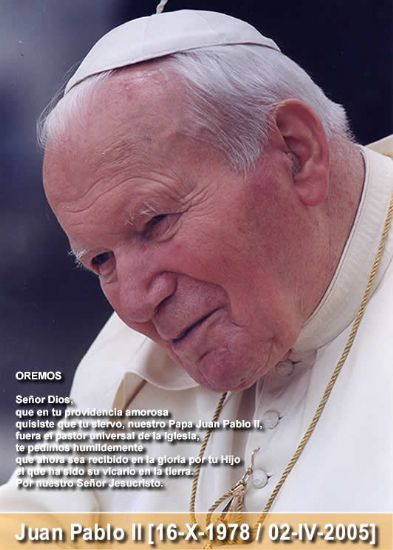 EL ALCALDE PROPONE DEDICAR UNA CALLE O PLAZA DE TOTANA EN MEMORIA DE SU SANTIDAD JUAN PABLO II, Foto 1