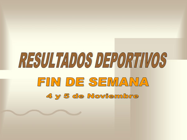 RESULTADOS DEPORTIVOS (06/11/2006), Foto 1