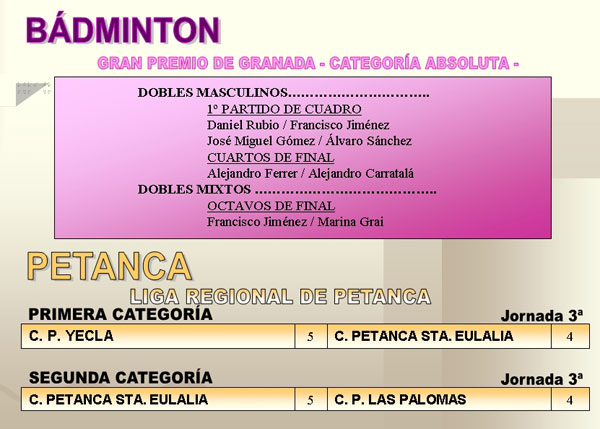 RESULTADOS DEPORTIVOS (06/11/2006), Foto 6