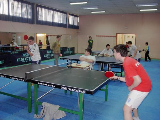 TORNEO ESCOLAR DE TENIS DE MESA EN LA SALA POLIVALENTE DEL PABELLÓN MUNICIPAL DE DEPORTES MANOLO IBÁÑEZ, Foto 3