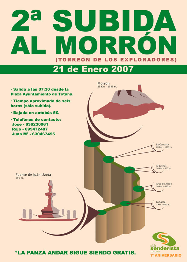 EL CLUB SENDERISTA HACIA LA IIª SUBIDA AL MORRÓN, Foto 1