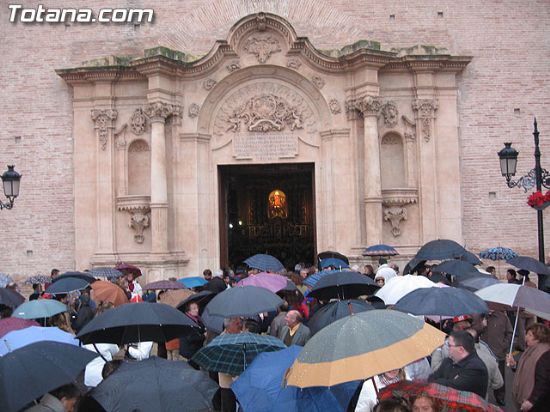 LA ROMERÍA DE LA SANTA TUVO QUE SER SUSPENDIDA POR EL MAL TIEMPO Y SE APLAZA AL PRÓXIMO SÁBADO, Foto 1