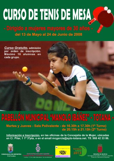 ORGANIZAN UN CURSO DE “TENIS DE MESA” DIRIGIDO A MUJERES MAYORES DE 30 AÑOS DEL MUNICIPIO, Foto 2