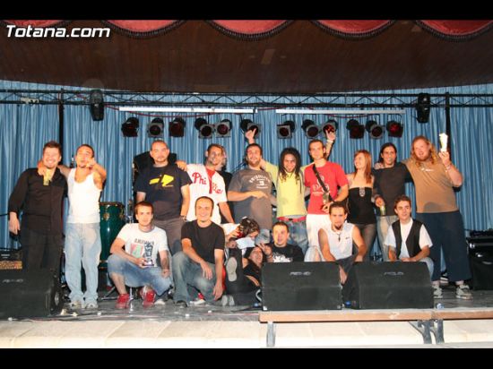 LOS GRUPOS TOTANEROS “CIENTÍFICIOS DEL UNDERGROUND” Y “MC MISMA”, GANADORES DEL CREARTE JOVEN 2007, EN LA MODALIDAD DE MÚSICA, Foto 1