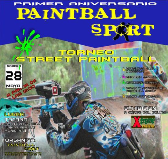 Paintball Sport organizá el próximo sábado 28 de Mayo el I Torneo de Paintball “Street Paintball” , Foto 1