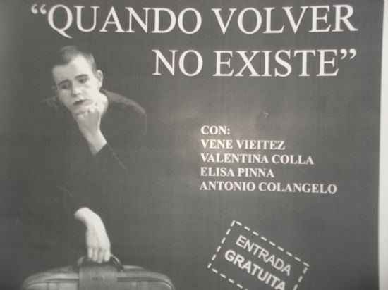 EL AUDITORIO DEL PARQUE MUNICIPAL “MARCOS ORTIZ” ACOGERÁ LA PUESTA EN ESCENA DE LA OBRA DE TEATRO “CUANDO VOLVER NO EXISTE”, CUYA ENTRADA SERÁ GRATUITA, MAÑANA MIÉRCOLES A LAS DIEZ Y MEDIA DE LA NOCHE, Foto 1