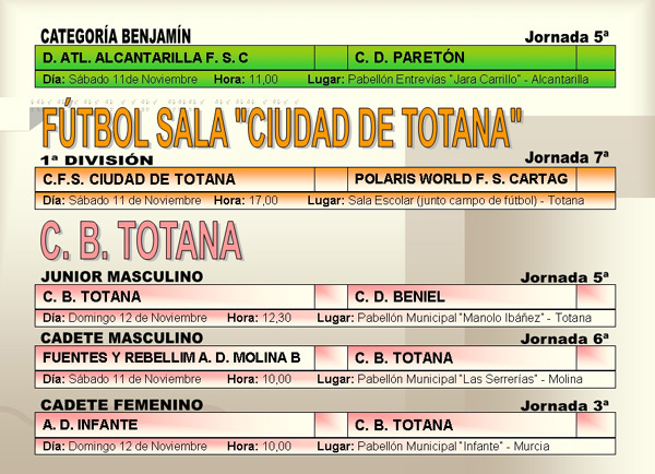 AGENDA DEPORTIVA (10/11/2006), Foto 6