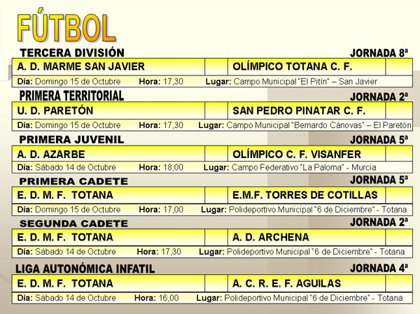 AGENDA DE DEPORTIVA, Foto 2