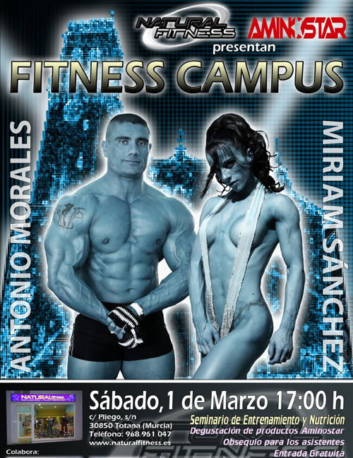 NATURAL FITNESS organiza un seminario/charla de entrenamiento y nutrición a cargo de Miriam Sánchez y Antonio Morales, y por gentileza de la marca AMINOSTAR., Foto 1