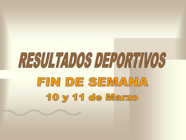 RESULTADOS DEPORTIVOS (12/03/2007), Foto 1