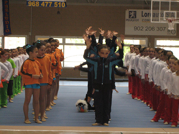 LA CONCEJALÍA DE DEPORTES DESPLAZA A LA COMPETICIÓN DE GIMNASIA RITMICA DE LORCA, A LAS ALUMNAS DE LA ESCUELA DEPORTIVA MUNICIPAL DE ESTA MODALIDAD, Foto 1