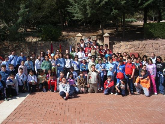 UN TOTAL DE 80 ESCOLARES DE LOS DIFERENTES CENTROS DE ENSEÑANZA DEL MUNICIPIO PARTICIPAN EN LA JORNADA ESCOLAR DE ORIENTACIÓN EN LA SANTA, ORGANIZADA POR LA CONCEJALÍA DE DEPORTES Y EL CLUB DE ORIENTACIÓN DE TOTANA, Foto 1