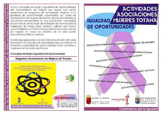 LAS ASOCIACIONES DE MUJERES DE TOTANA CONFECCIONAN UN AMPLIO PROGRAMA DE ACTIVIDADES RELATIVAS A LA IGUALDAD DE OPORTUNIDADES DURANTE LOS MESES DE FEBRERO Y MARZO (2008), Foto 2