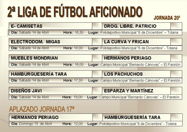 AGENDA DEPORTIVA (13/04/2007), Foto 5