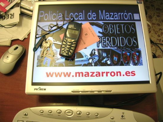 LA POLICÍA MUNICIPAL DE MAZARRÓN PONE EN FUNCIONAMIENTO UN NOVEDOSO SERVICIO DE OBJETOS PERDIDOS POR INTERNET , Foto 1