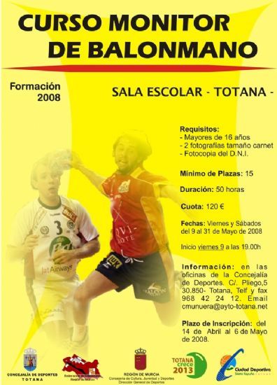 COMIENZA EL CURSO DE “MONITOR DE BALONMANO”, QUE SE DESARROLLARÁ HASTA EL 31 DE MAYO EN LA SALA ESCOLAR DE LA LOCALIDAD, CON LA PARTICIPACIÓN DE UN TOTAL DE TRECE ALUMNOS (2008), Foto 3