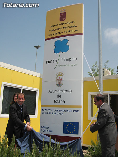 TOTANA CUENTA DESDE HOY CON UN ECOPARQUE QUE PERMITIRÁ UN MAYOR CONTROL DE LOS RESIDUOS, Foto 1