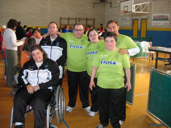 UN TOTAL DE 13 ALUMNOS DEL CENTRO OCUPACIONAL “JOSÉ MOYÁ” PARTICIPA EN EL CAMPEONATO REGIONAL DE TENIS DE MESA CELEBRADO EN MOLINA DE SEGURA (2007), Foto 1