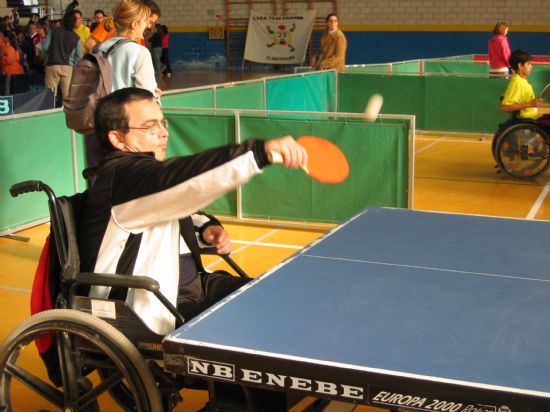 UN TOTAL DE 13 ALUMNOS DEL CENTRO OCUPACIONAL “JOSÉ MOYÁ” PARTICIPA EN EL CAMPEONATO REGIONAL DE TENIS DE MESA CELEBRADO EN MOLINA DE SEGURA (2007), Foto 2