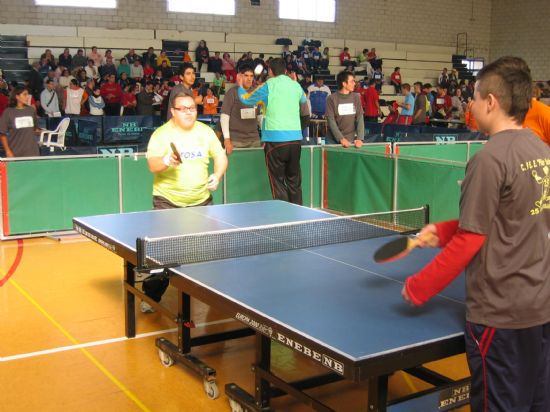 UN TOTAL DE 13 ALUMNOS DEL CENTRO OCUPACIONAL “JOSÉ MOYÁ” PARTICIPA EN EL CAMPEONATO REGIONAL DE TENIS DE MESA CELEBRADO EN MOLINA DE SEGURA (2007), Foto 3