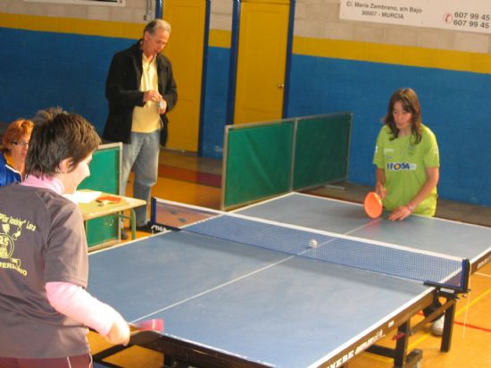 UN TOTAL DE 13 ALUMNOS DEL CENTRO OCUPACIONAL “JOSÉ MOYÁ” PARTICIPA EN EL CAMPEONATO REGIONAL DE TENIS DE MESA CELEBRADO EN MOLINA DE SEGURA (2007), Foto 6