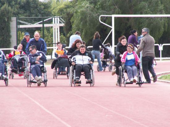 DOS ALUMNOS DEL CENTRO OCUPACIONAL “JOSÉ MOYA”, MARI CARMEN ROBLES Y PEDRO CÁNOVAS”, CONSIGUEN CUATRO TÍTULOS EN EL CAMPEONATO REGIONAL DE ATLETISMO CELEBRADO EN MURCIA (2008), Foto 3