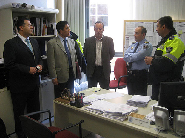 EL ALCALDE DE TOTANA RECIBE A UNA DELEGACIÓN DE CHILE QUE VISITA LA LOCALIDAD PARA CONOCER EL FUNCIONAMIENTO DEL PARQUE DE EDUCACIÓN VIAL (2008), Foto 1