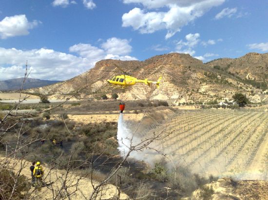 VOLUNTARIOS DE PROTECCIÓN CIVIL DE TOTANA COLABORAN EN LA EXTINCIÓN DE UN CONATO FORESTAL EN LA ZONA DE VIÑAS-CARIVETE, Foto 5