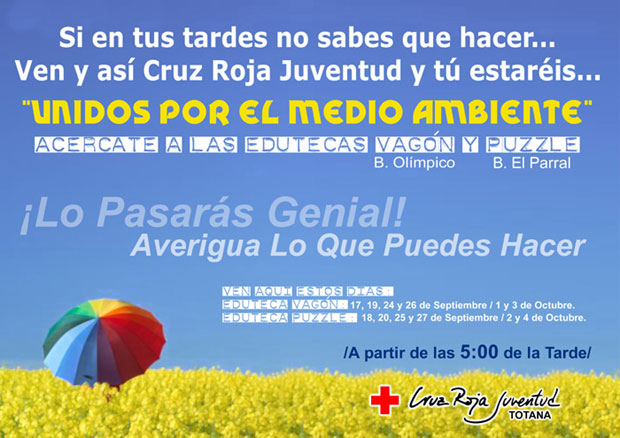 CRUZ ROJA JUVENTUD de Totana informa sobre el proyecto VOLCAM 2007: “UNIDOS POR EL MEDIO AMBIENTE”, Foto 1