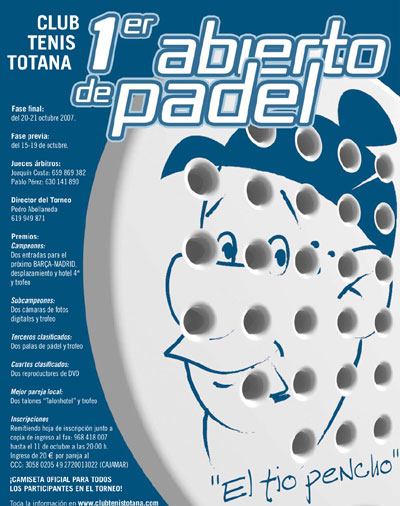 COMIENZA EL I ABIERTO DE PÁDEL EL TÍO PENCHO EN EL CLUB DE TENIS TOTANA, Foto 1