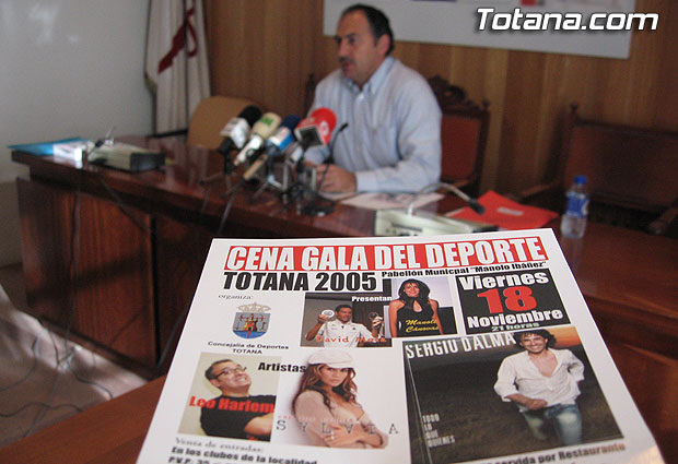 LA GALA DEL DEPORTE´2005 SE CELEBRARÁ EL PRÓXIMO VIERNES EN EL PABELLÓN “MANOLO IBÁÑEZ” Y SERVIRÁ PARA HOMENAJEAR A DEPORTISTAS, CLUBES Y EMPRESAS DE TOTANA, Foto 1