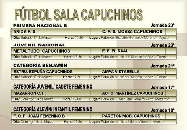 AGENDA DEPORTIVA FIN DE SEMANA (16/03/2007), Foto 3