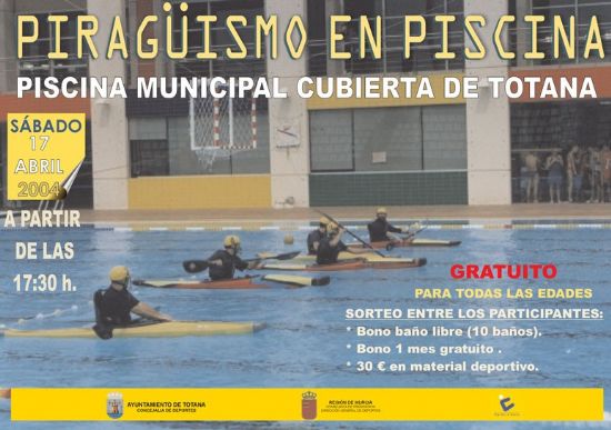 Concejalía de Deportes organiza actividades de piragüismo en la piscina climatizada para promover el conocimiento y práctica de este deporte, Foto 1