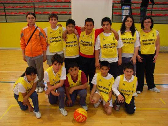 COMIENZA LA FASE INTERMUNICIPAL ESCOLAR ALEVIN, CON LA PARTICIPACIÓN DE CUATRO COLEGIOS DE TOTANA EN LAS MODALIDADES DE BALONCESTO, BALONMANO, FÚTBOL SALA Y VOLEIBOL (2008), Foto 1