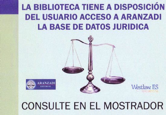 LA BIBLIOTECA MUNICIPAL DE TOTANA CUENTA CON ACCESO GRATUITO PARA SUS USUARIOS A LA BASE DE DATOS DE LEGISLACIÓN “ARANZADI”, Foto 1